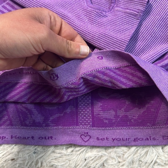 Lululemon Swiftly Tech Long Sleeve Crew Heathered Tender Violet - Picture 3 of 5